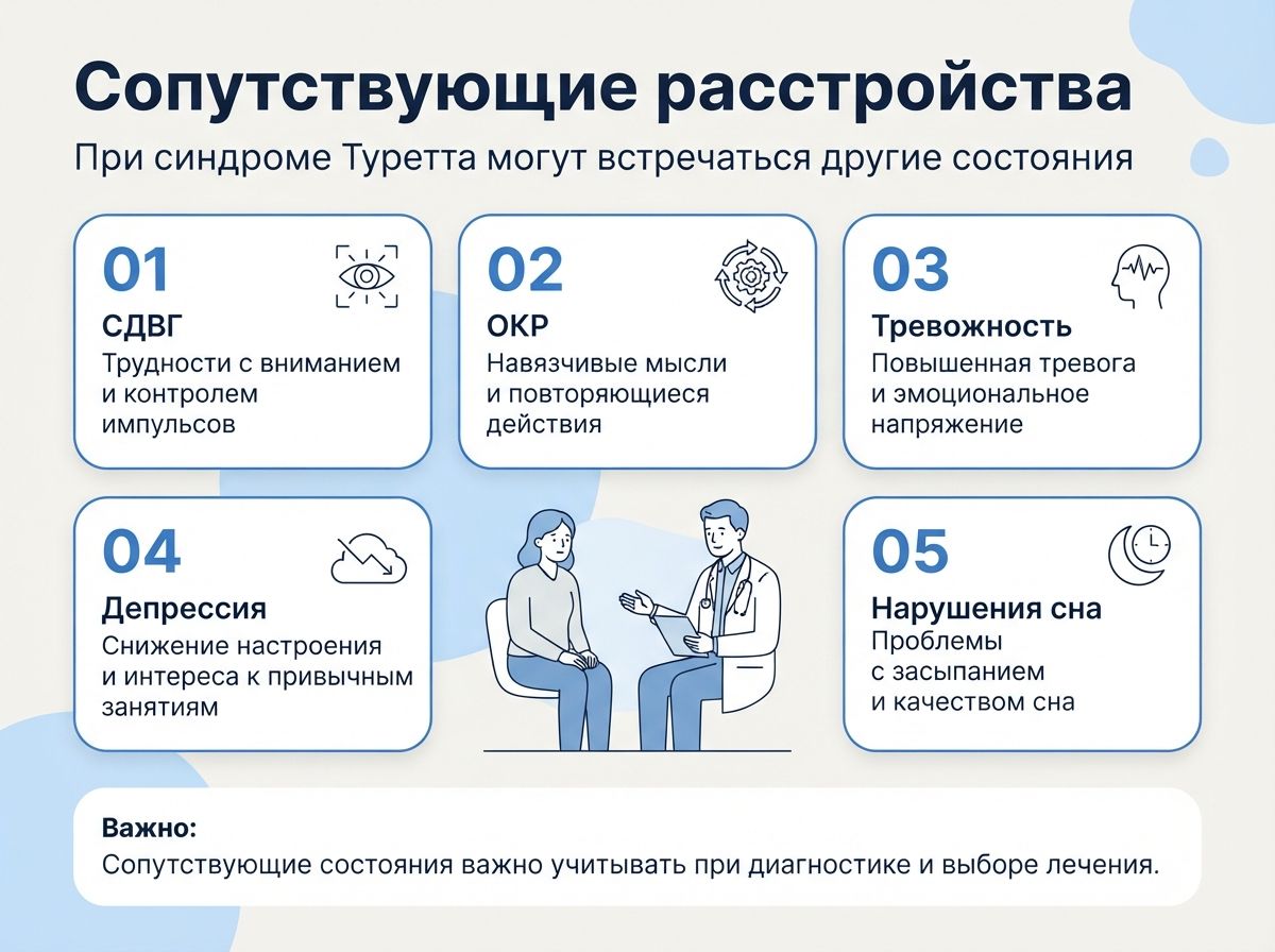 Лечение синдрома Туретта в Новомихайловском инфографика